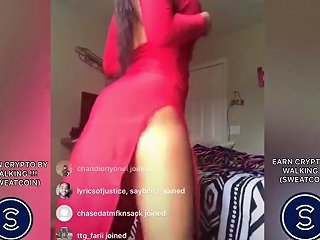 Twerkin Lightskin Teen In Dress Nip Slips And Upskirt Ig Porn Videos