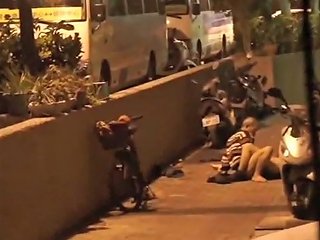 Taiwanese Old Man Fuck Hooker On The Street