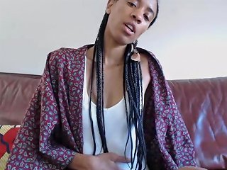 Ebony Goddess Solo Striptease Masturbation