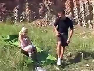 Naked Blonde Sunbathing In The Wild Eats Some Strangers Nuvid