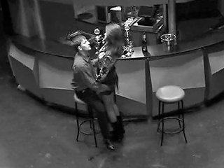 Security Camera At A Bar Film A Hard Fuck