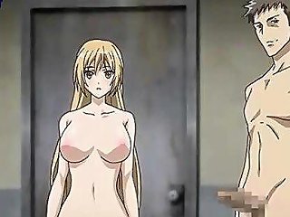 Busty Anime Blonde Gets Gangbanged