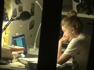 Spy Cute Teen With Hidden Cam Masturbation After Homework