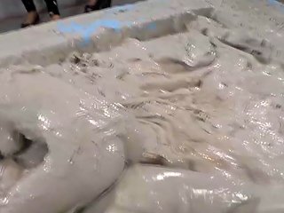 Classy Euro Hotties Watch Mud Wrestling Match Free Porn 11