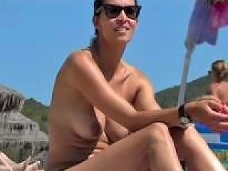 Btb 03 372m Incredible Spanish Brunette Topless Beach Ibiza